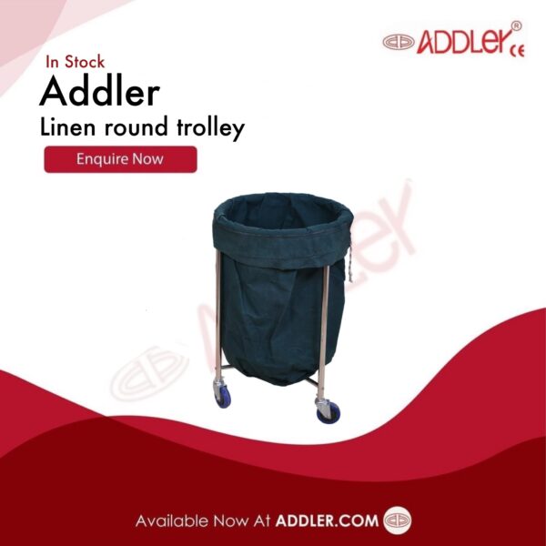 This image is about Linen Round Trolley