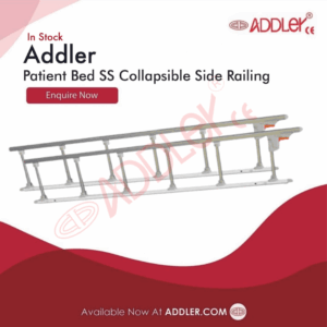 Patient Bed SS Collapsible Side Railing