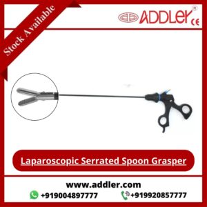 Addler Laparoscopic Serrated Spoon Grasper