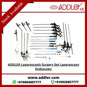 ADDLER Laparoscopic Needle Holder, Fan Retractor, Hook, Knot Pusher