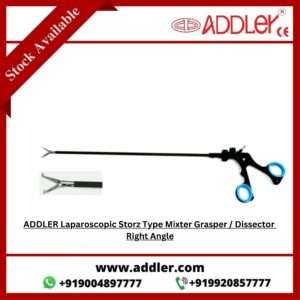 ADDLER Laparoscopic Storz Type Mixter Grasper/Dissector Right Angle Instruments