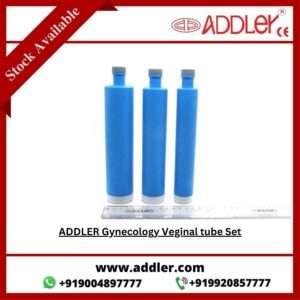 ADDLER Gynaecology Vaginal tube Set of 3 Surgical Instruments